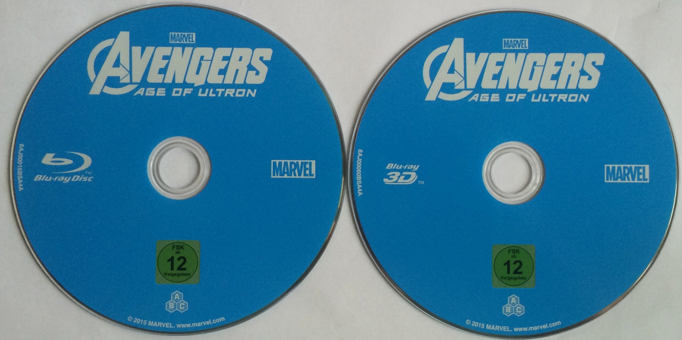 Avengers Age of Ultron Disks